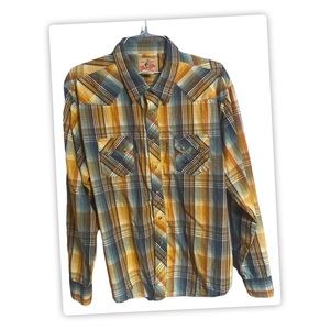 Men’s plaid wrangler western shirt
